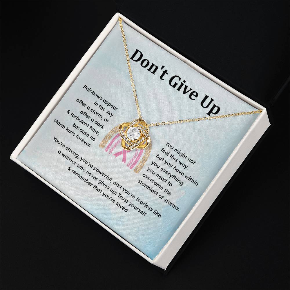 Don't Give Up Strength In Adversity Jewelry Don't Give Up Necklace Gift From Your Husband Meaningful Gift Supportive Gift Motivational Jewelry Never Give Up Necklace Breast Cancer Necklace For Soulmate Personal Growth Jewelry