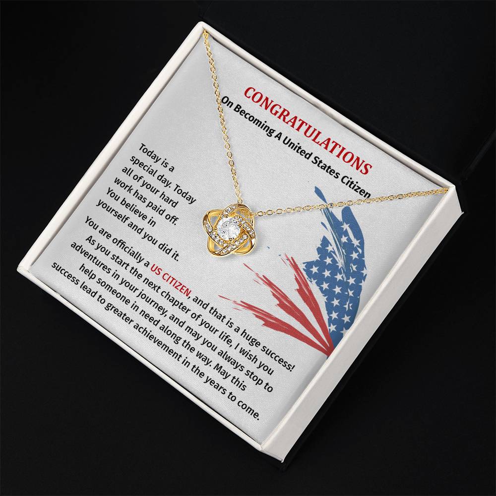 Congratulations Necklace For New U.s. Citizen Necklace For New U.s. Citizen Gift For U.s. Citizenship Success Jewelry For New U.s. Citizen Necklace For Bright And Hopeful Future Jewelry For Citizenship Celebration Gift For Citizenship Milestone