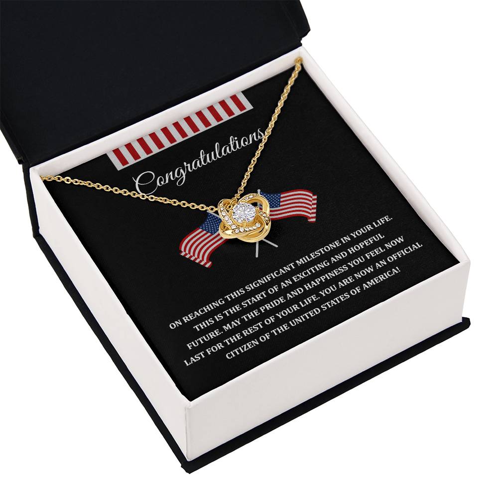 Congratulations Necklace For New U.s. Citizen Necklace For New U.s. Citizen Gift For New U.s. Citizen Journey Necklace For Proud New Citizen Jewelry For U.s. Citizenship Celebration Gift For Citizenship Milestone Jewelry For New U.s. Citizen Necklace