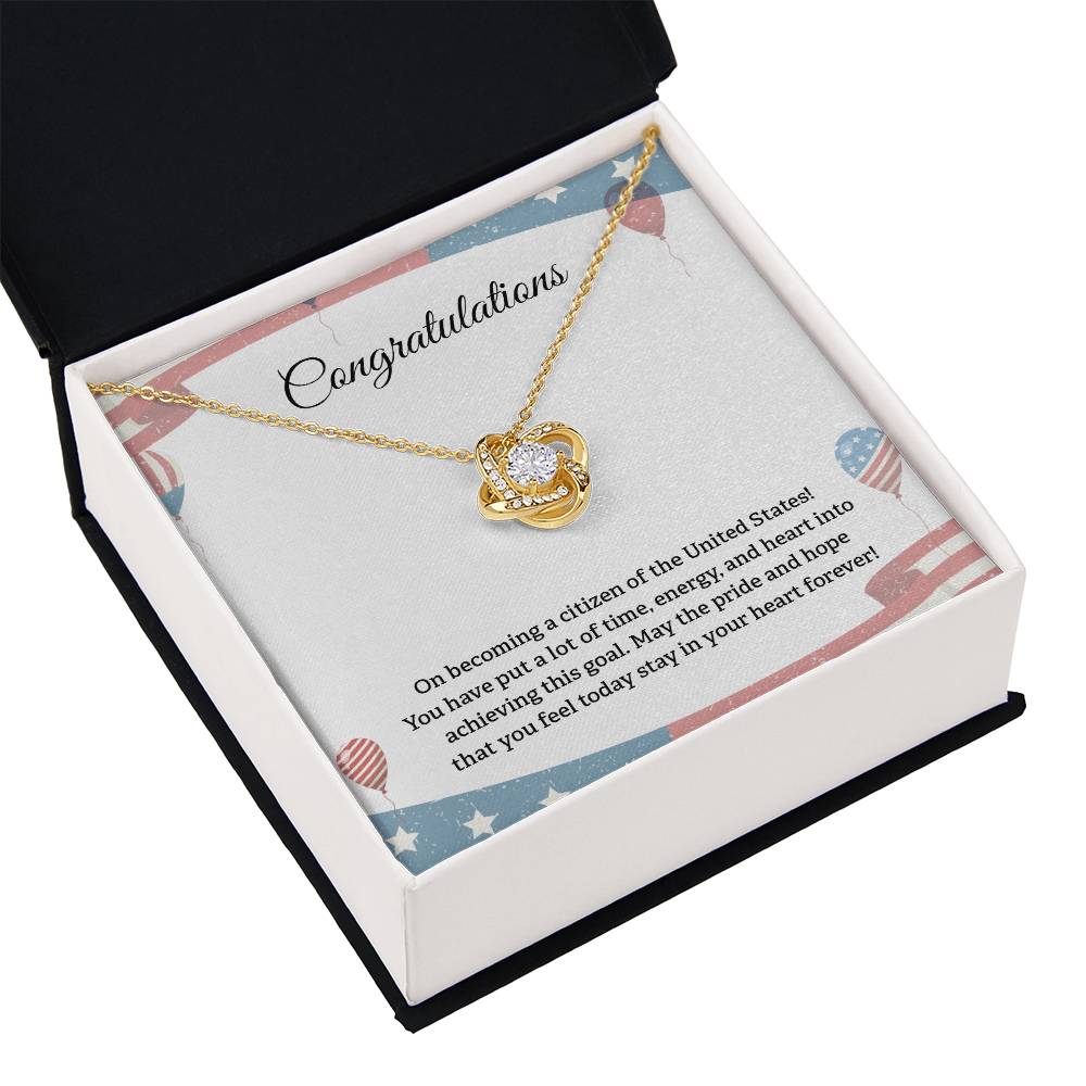 Congratulations Necklace For New U.s. Citizen Necklace For New U.s. Citizen Gift For New American Citizen Necklace With Citizenship Message U.s. Citizenship Celebration Gift Gift For New U.s. Patriot Jewelry For New U.s. Citizen Gift For Citizenship