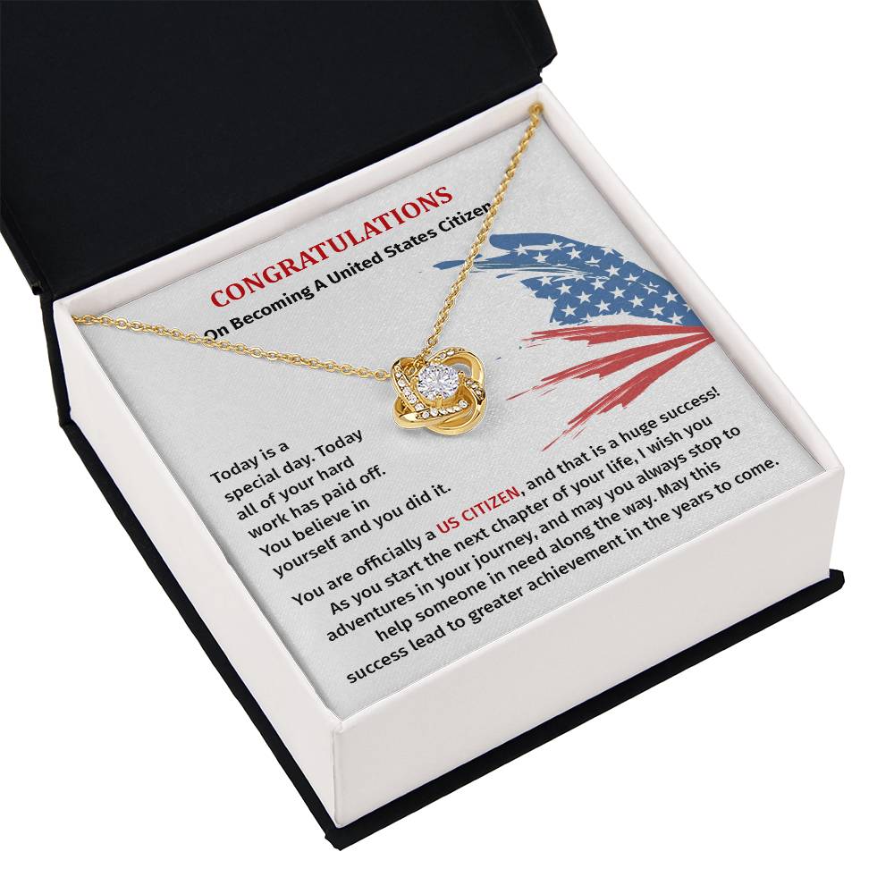 Congratulations Necklace For New U.s. Citizen Necklace For New U.s. Citizen Gift For U.s. Citizenship Success Jewelry For New U.s. Citizen Necklace For Bright And Hopeful Future Jewelry For Citizenship Celebration Gift For Citizenship Milestone