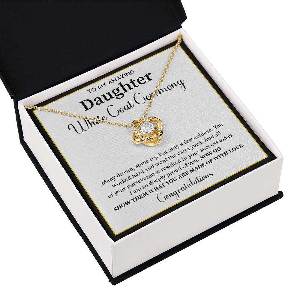 White Coat Ceremony Gift For Daughter Necklace With Gift Box