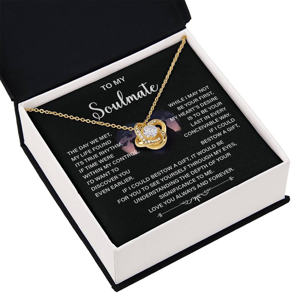 Soulmate Necklace Gift – Love You Always & Forever