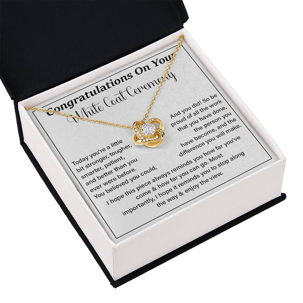 Congratulations On Your White Coat Ceremony Enjoy The View Necklace Best Wishes Necklace Personal Growth Jewelry  Motivational Jewelry Daily Inspiration Necklace Meaningful Gift For Graduates Congratulations Necklace