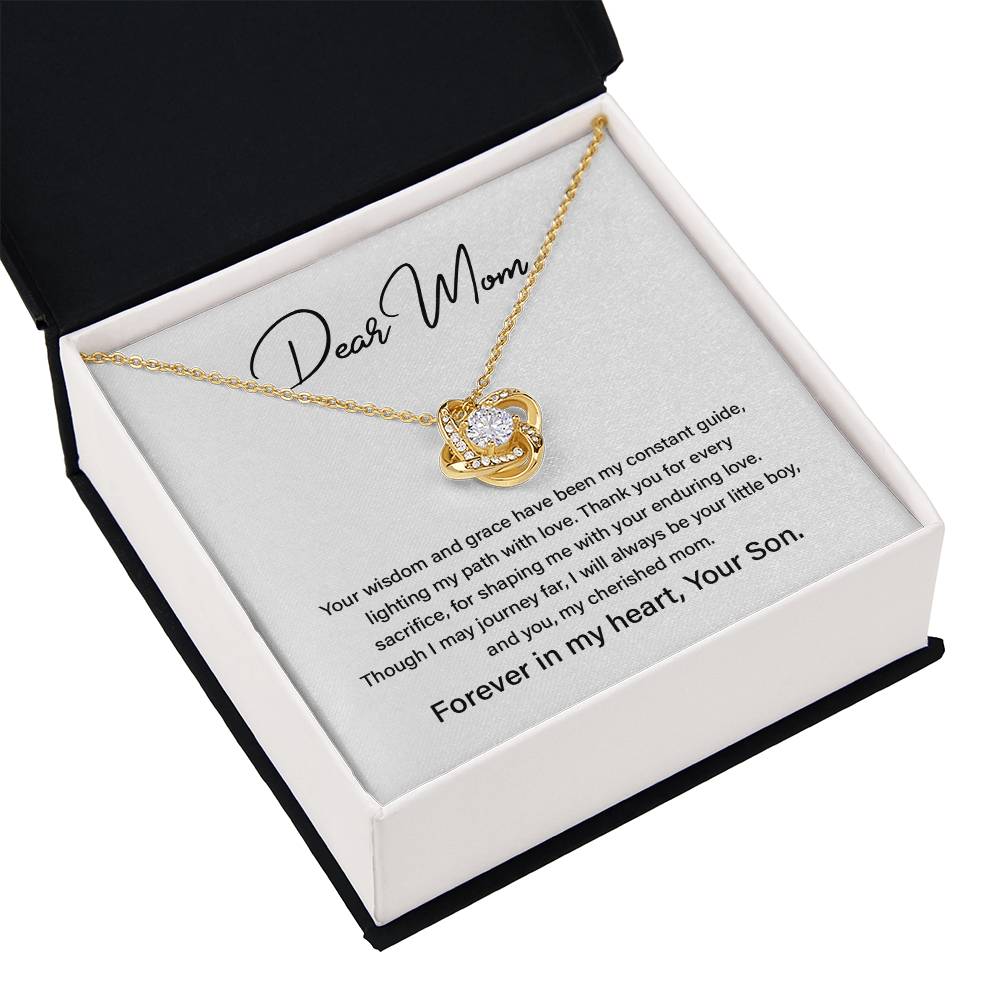 Dear Mom Mother’s Day Necklace For Cherished Mom Best Birthday Gift Thoughtful Anniversary Jewelry Unique Christmas Necklace Thoughtful Necklace With Message Card Just Because Necklace