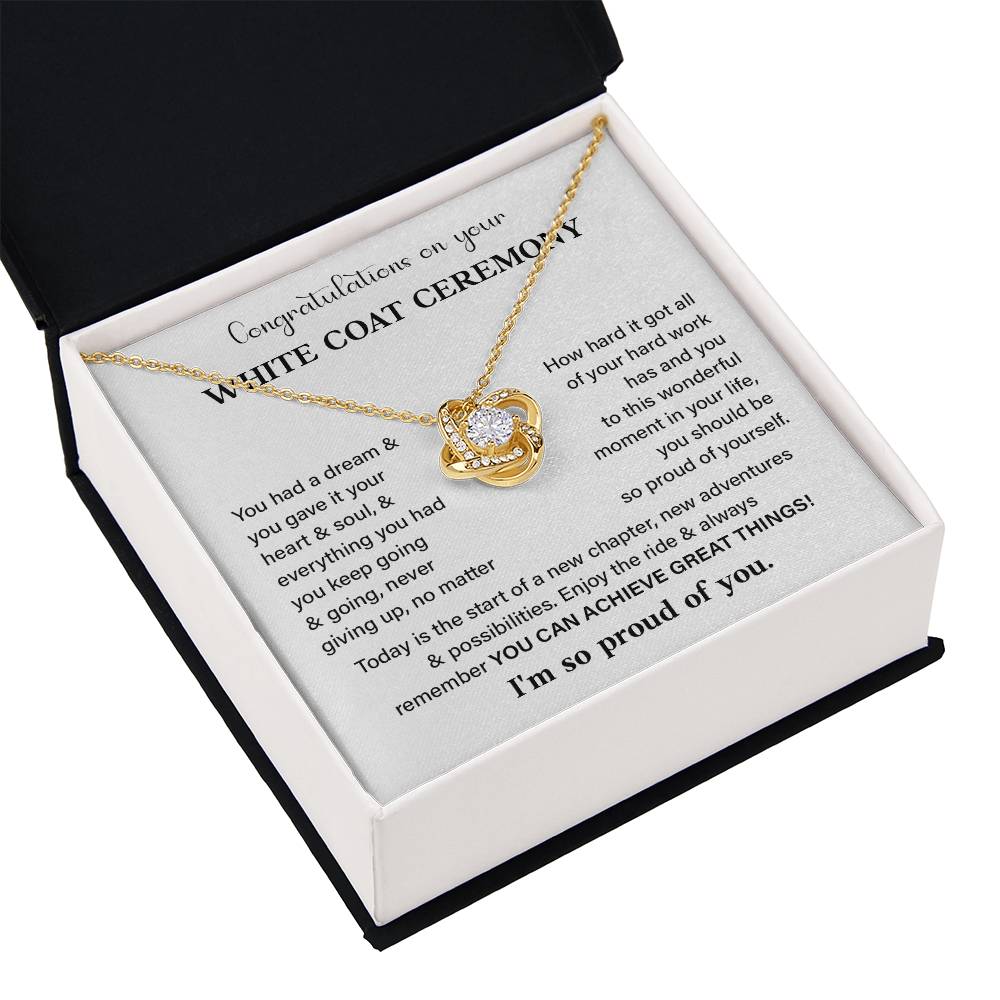 Congratulations On Your White Coat Ceremony White Coat Ceremony Congratulations Necklace New Beginnings Jewelry Meaningful Gift Supportive Gift Emotional Connection Necklace Motivational Jewelry You Are Amazing Necklace