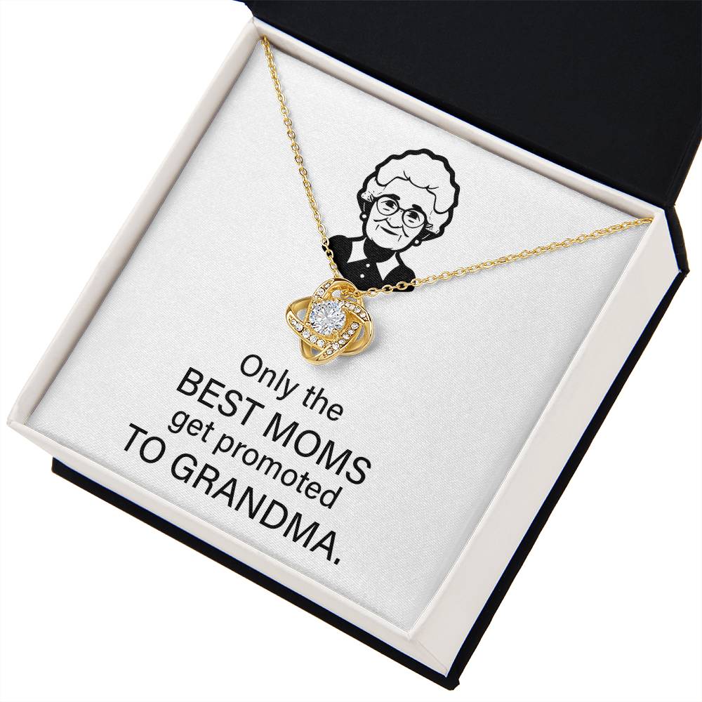 To The Best Moms Who Become Grandmas Grandma Necklace Gift Best Mom To Grandma Gift Jewelry Gift For Grandma Sentimental Jewelry For Grandmother Emotional Keepsake For Grandma Family Connection Necklace Sentimental Keepsake For Grandma