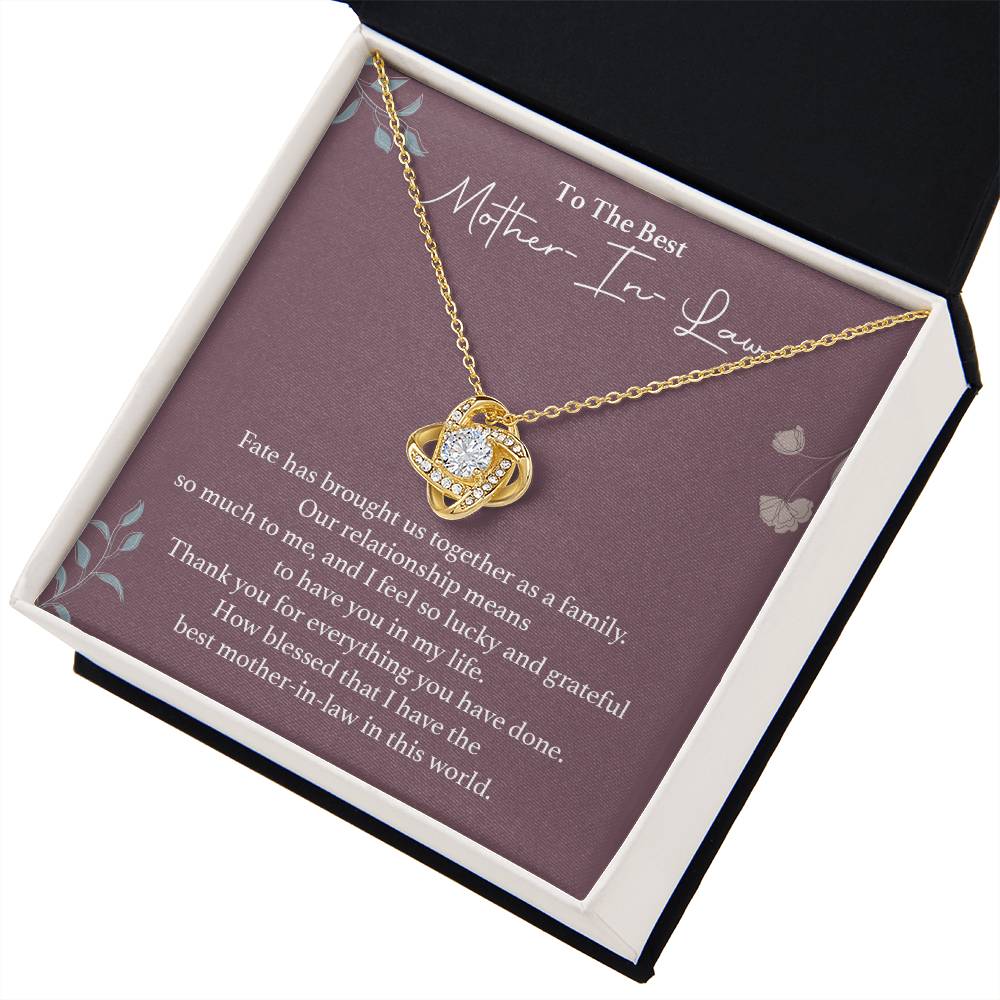 To The Best Mother-in-law Necklace Necklace For Thanking Mother-in-law Necklace For Mother-in-law On Wedding Day Necklace For Groom’s Mother Special Bond With Mother-in-law Necklace Sentimental Keepsake For Mother-in-law Best Mother-in-law Necklace Gift