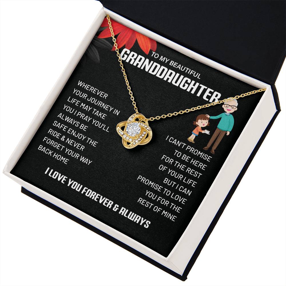 Granddaughter Journey Necklace Gift from Grandpa