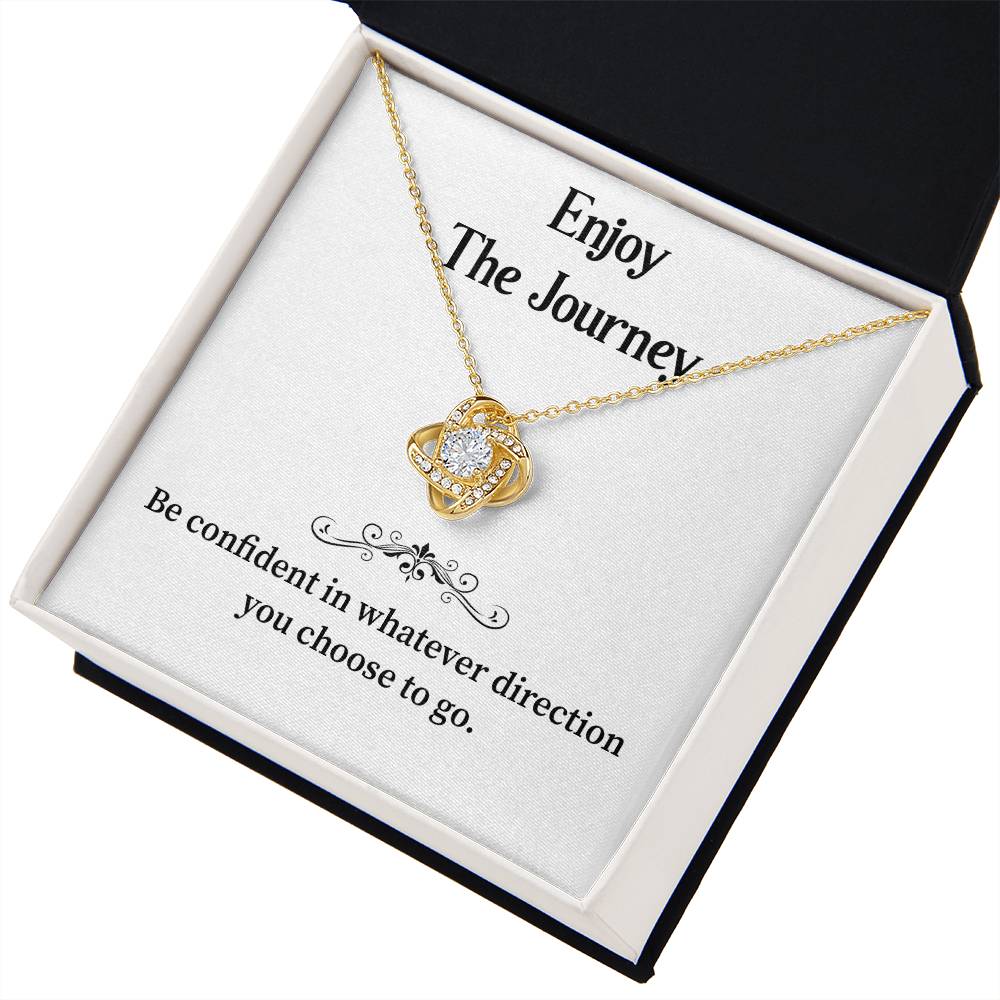 Enjoy The Journey Inspirational Necklace Gift Enjoy The Journey Necklace Best Motivational Gift Thoughtful Necklace For New Journey Motivational Jewelry For Women Emotional Gift For Encouragement Necklace With Message Of Confidence Motivational Gift