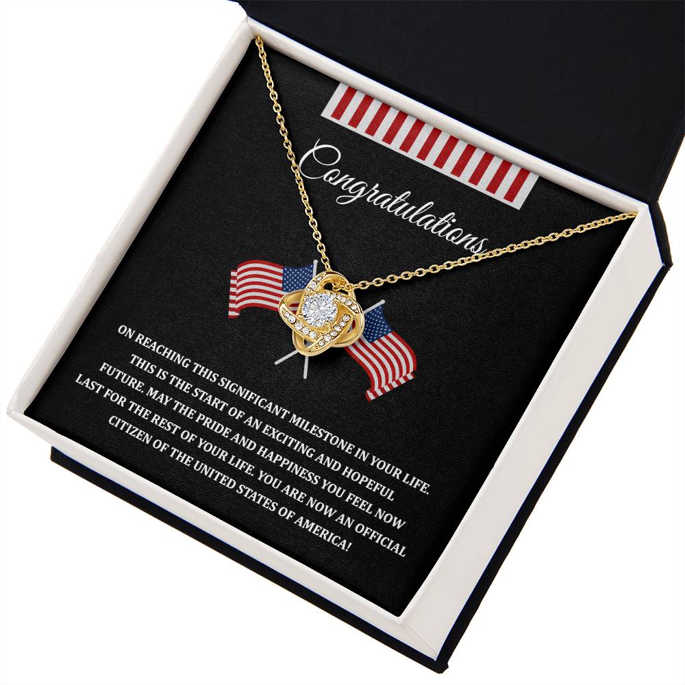 Congratulations Necklace For New U.s. Citizen Necklace For New U.s. Citizen Gift For New U.s. Citizen Journey Necklace For Proud New Citizen Jewelry For U.s. Citizenship Celebration Gift For Citizenship Milestone Jewelry For New U.s. Citizen Necklace