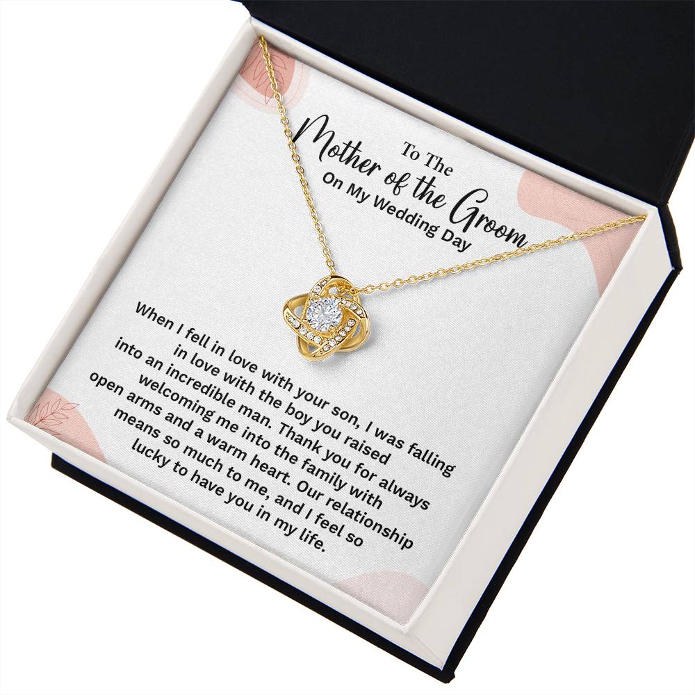 To the Groom's Mother on My Wedding Day Groom’s mother wedding gift Wedding necklace for mother-in-law Heartfelt message for groom’s mom Special gift for groom’s mom Necklace gift for groom’s mother on wedding day Meaningful gift for groom’s mother