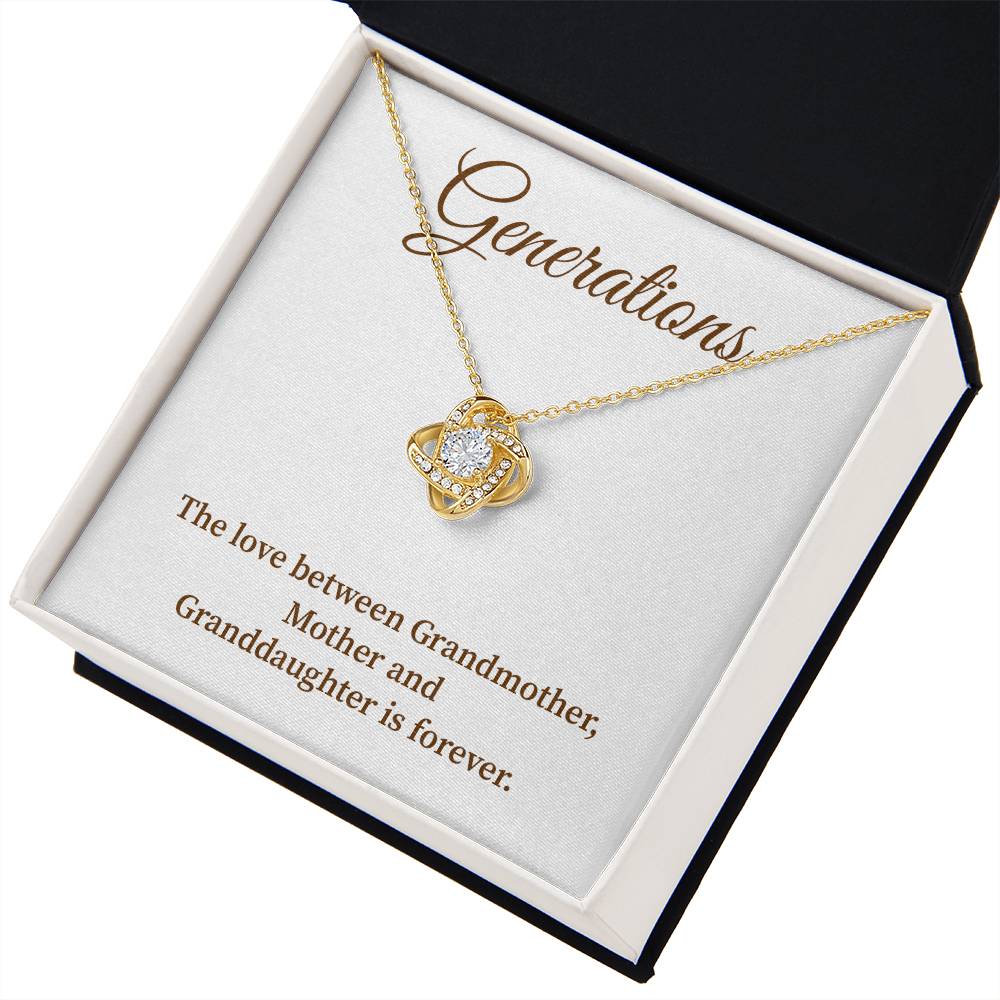 To Our Generations Generations necklace gift Heartfelt gift for family Grandmother mother granddaughter necklace Jewelry gift for mother Generational love jewelry Special gift for family members Sentimental keepsake for family