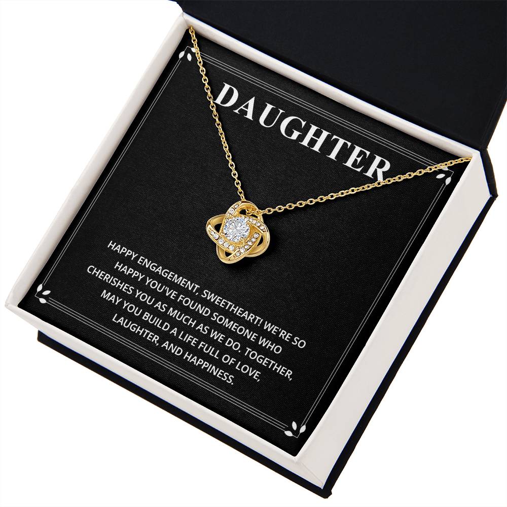 Daughter Happy Engagement Necklace Daughter Engagement Necklace Happy Engagement Gift For Daughter Sentimental Gift For Daughter’s Engagement Jewelry Gift For Daughter’s Engagement Daughter Love And Joy Gift Meaningful Engagement Gift For Daughter