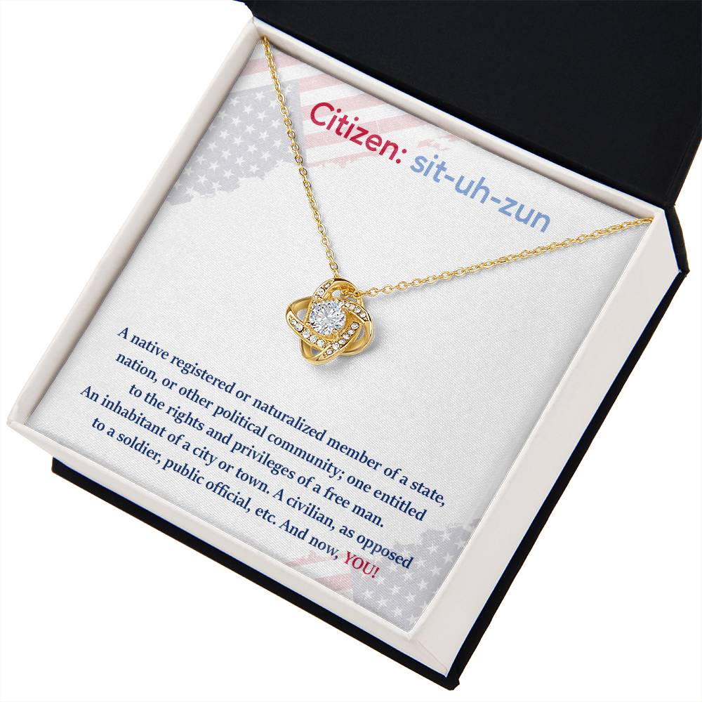 Citizen Necklace Citizen Necklace For New U.s. Citizen Gift For New American Citizen Necklace For Official U.s. Citizen Celebrate Your Freedom Necklace Necklace For U.s. Citizenship Journey Necklace With U.s. Citizen Message Gift For U.s. Citizenship