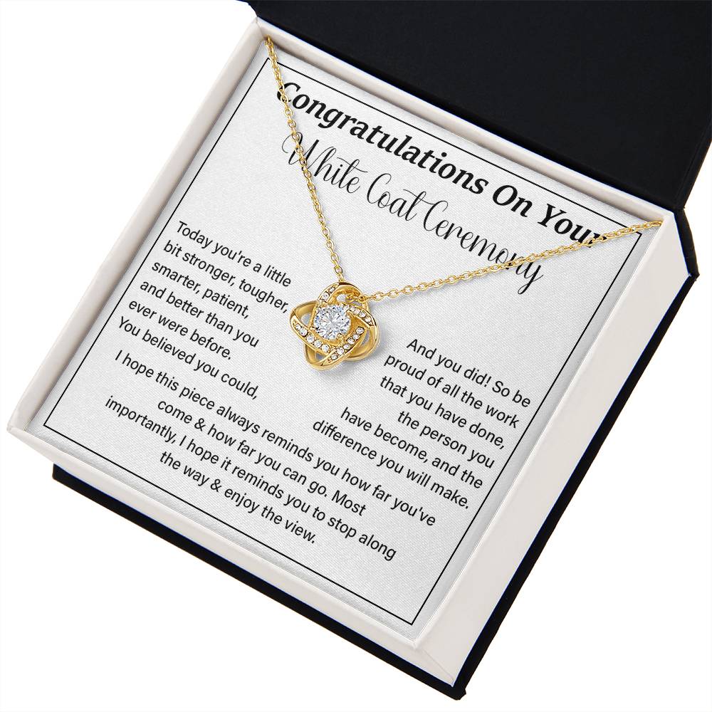 Congratulations On Your White Coat Ceremony Enjoy The View Necklace Best Wishes Necklace Personal Growth Jewelry  Motivational Jewelry Daily Inspiration Necklace Meaningful Gift For Graduates Congratulations Necklace