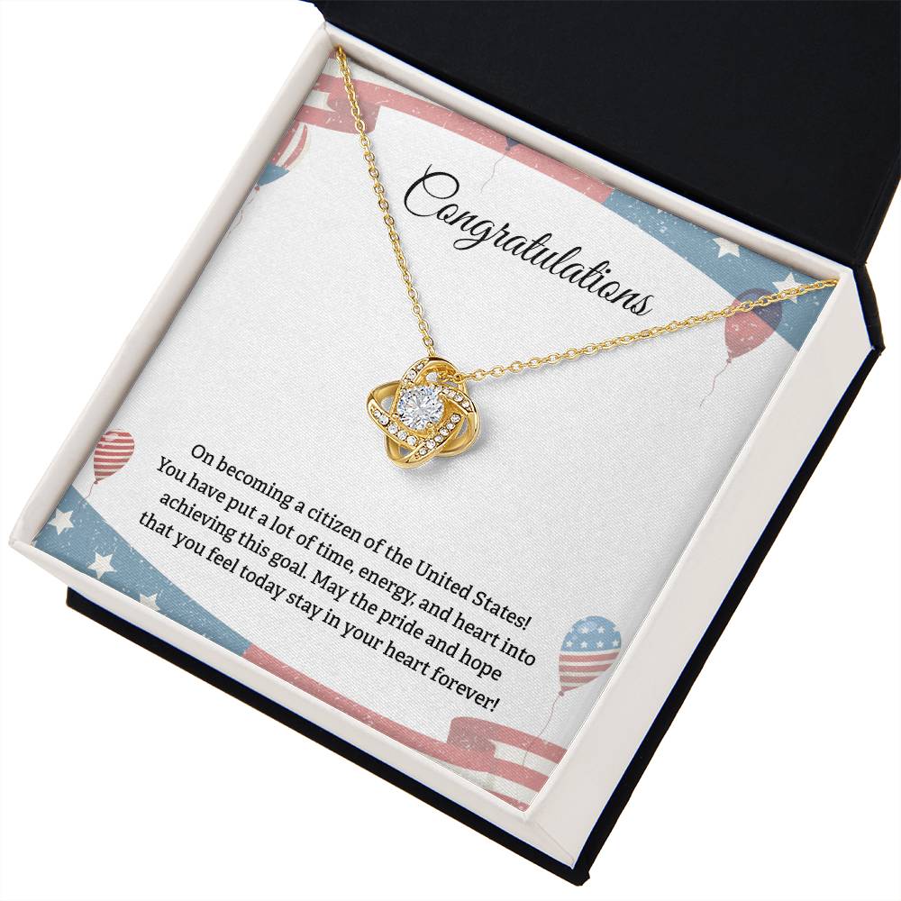 Congratulations Necklace For New U.s. Citizen Necklace For New U.s. Citizen Gift For New American Citizen Necklace With Citizenship Message U.s. Citizenship Celebration Gift Gift For New U.s. Patriot Jewelry For New U.s. Citizen Gift For Citizenship