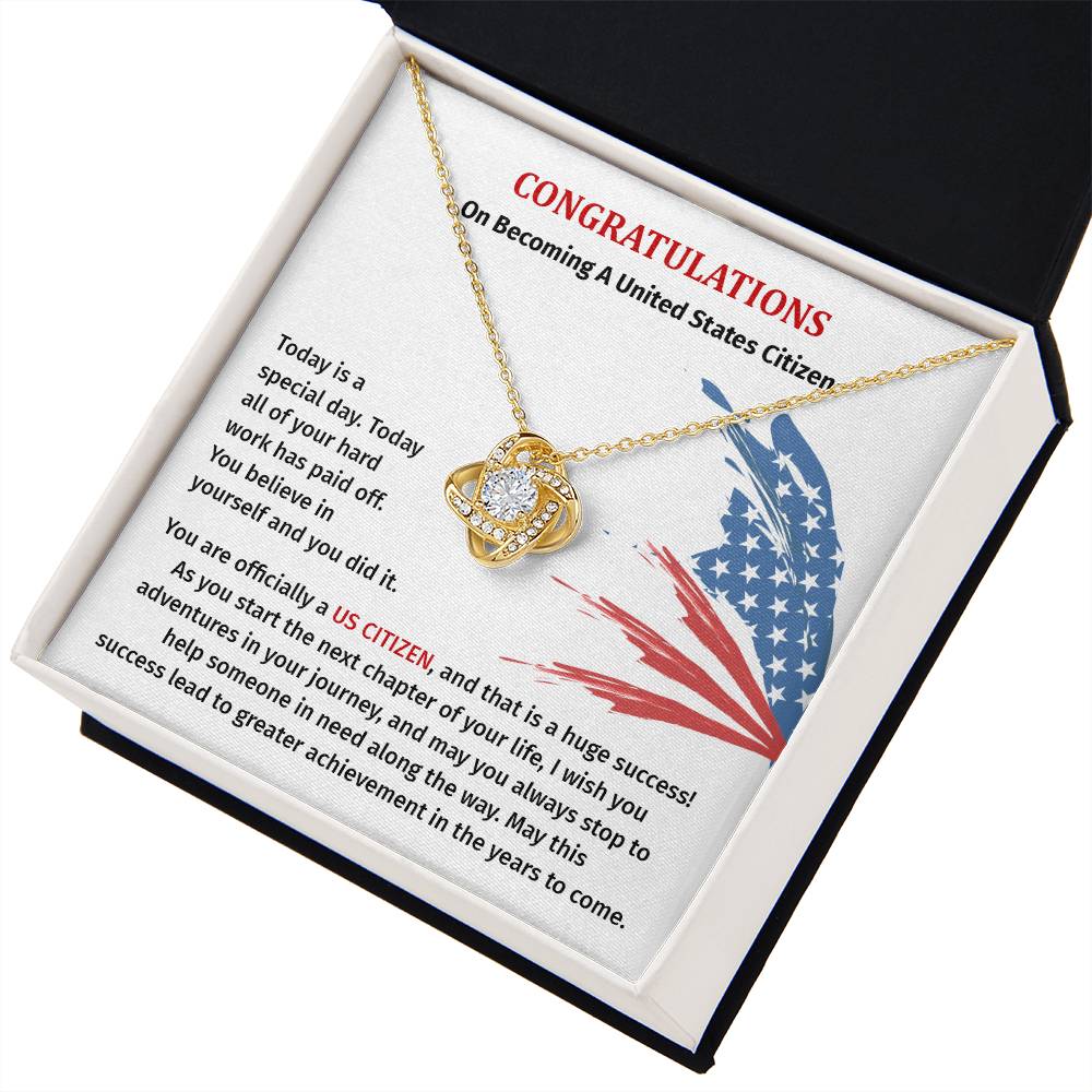 Congratulations Necklace For New U.s. Citizen Necklace For New U.s. Citizen Gift For U.s. Citizenship Success Jewelry For New U.s. Citizen Necklace For Bright And Hopeful Future Jewelry For Citizenship Celebration Gift For Citizenship Milestone