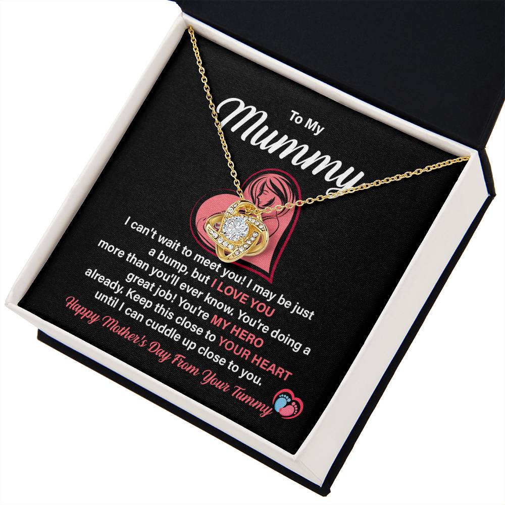 Mother’s Day Gift for Mom from Bump – Love Knot Necklace