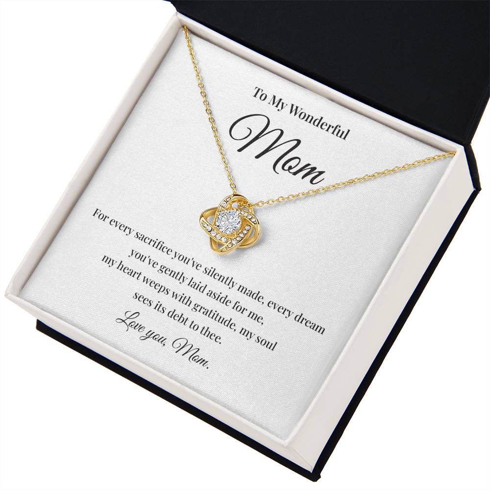 To My Wonderful Mom Best Mom Ever Necklace Spiritual Bond With Mom Necklace Wonderful Mom Necklace Gift Gift For Mom Thoughtful Gift For Mom Unique Gift For Mother-child Bond Meaningful Gift For Mom Necklace For Family Bond