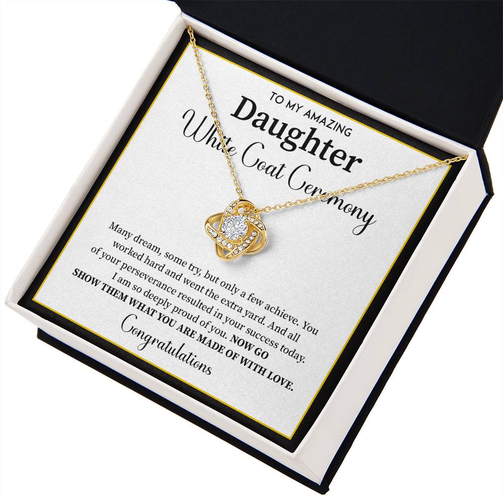 White Coat Ceremony Gift For Daughter Necklace With Gift Box