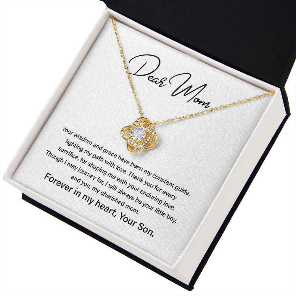 Dear Mom Mother’s Day Necklace For Cherished Mom Best Birthday Gift Thoughtful Anniversary Jewelry Unique Christmas Necklace Thoughtful Necklace With Message Card Just Because Necklace