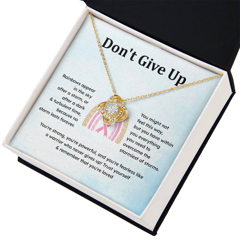 Don't Give Up Strength In Adversity Jewelry Don't Give Up Necklace Gift From Your Husband Meaningful Gift Supportive Gift Motivational Jewelry Never Give Up Necklace Breast Cancer Necklace For Soulmate Personal Growth Jewelry