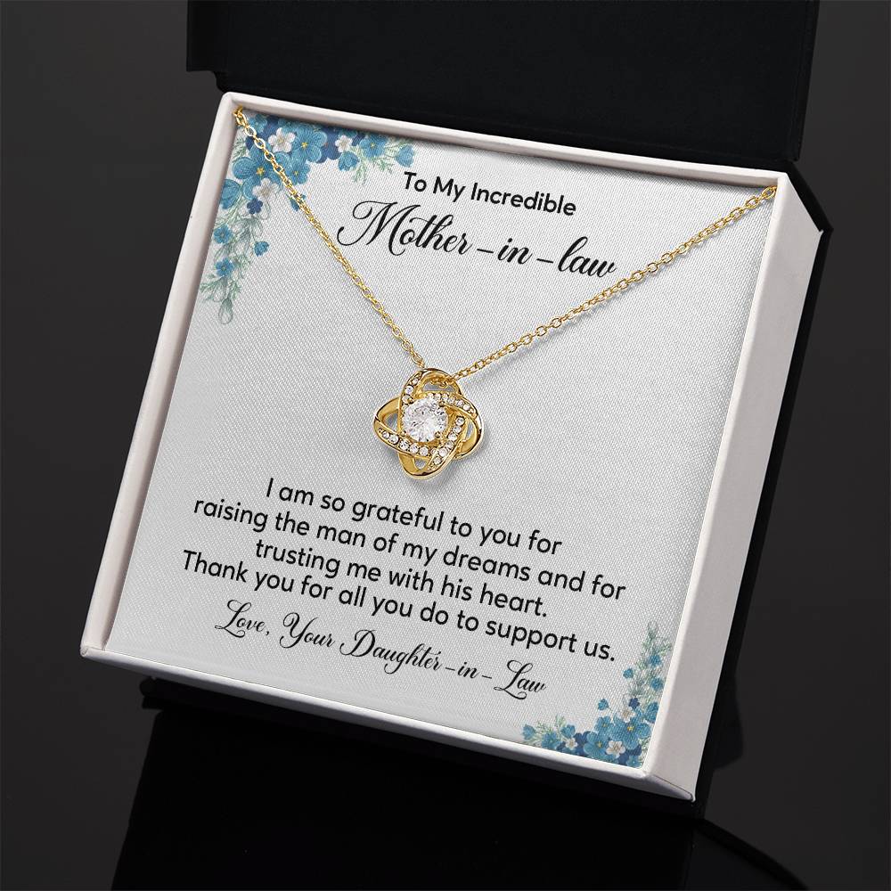 Mother-in-Law Necklace from Bride – Thank You Gift Box