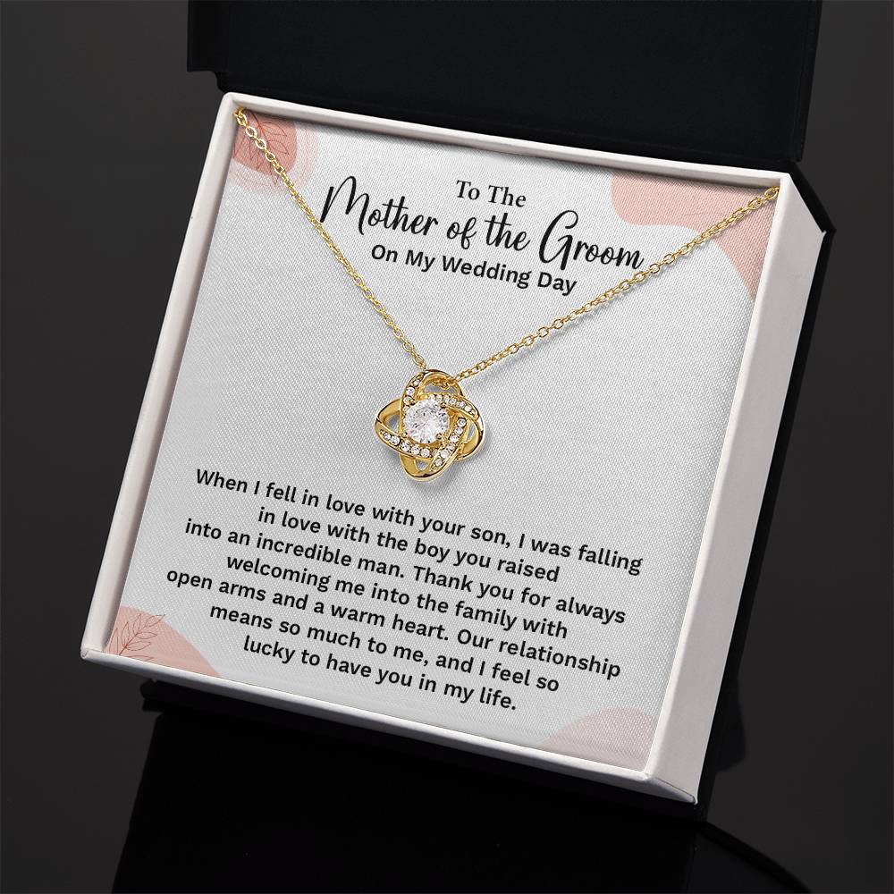 To the Groom's Mother on My Wedding Day Groom’s mother wedding gift Wedding necklace for mother-in-law Heartfelt message for groom’s mom Special gift for groom’s mom Necklace gift for groom’s mother on wedding day Meaningful gift for groom’s mother