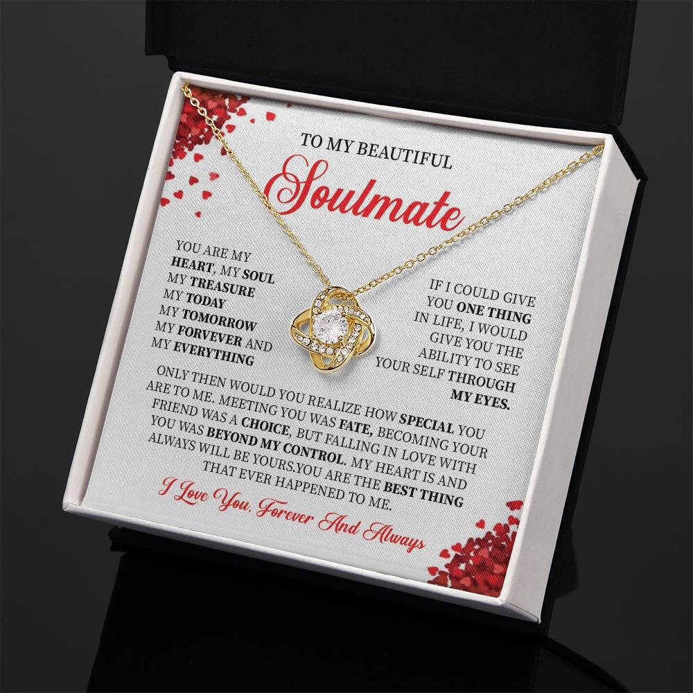 Soulmate Necklace Gift for Her with Gift Box