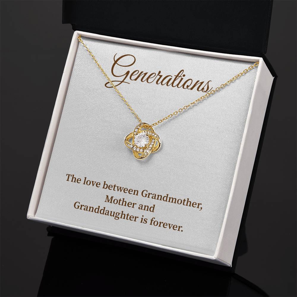 To Our Generations Generations necklace gift Heartfelt gift for family Grandmother mother granddaughter necklace Jewelry gift for mother Generational love jewelry Special gift for family members Sentimental keepsake for family