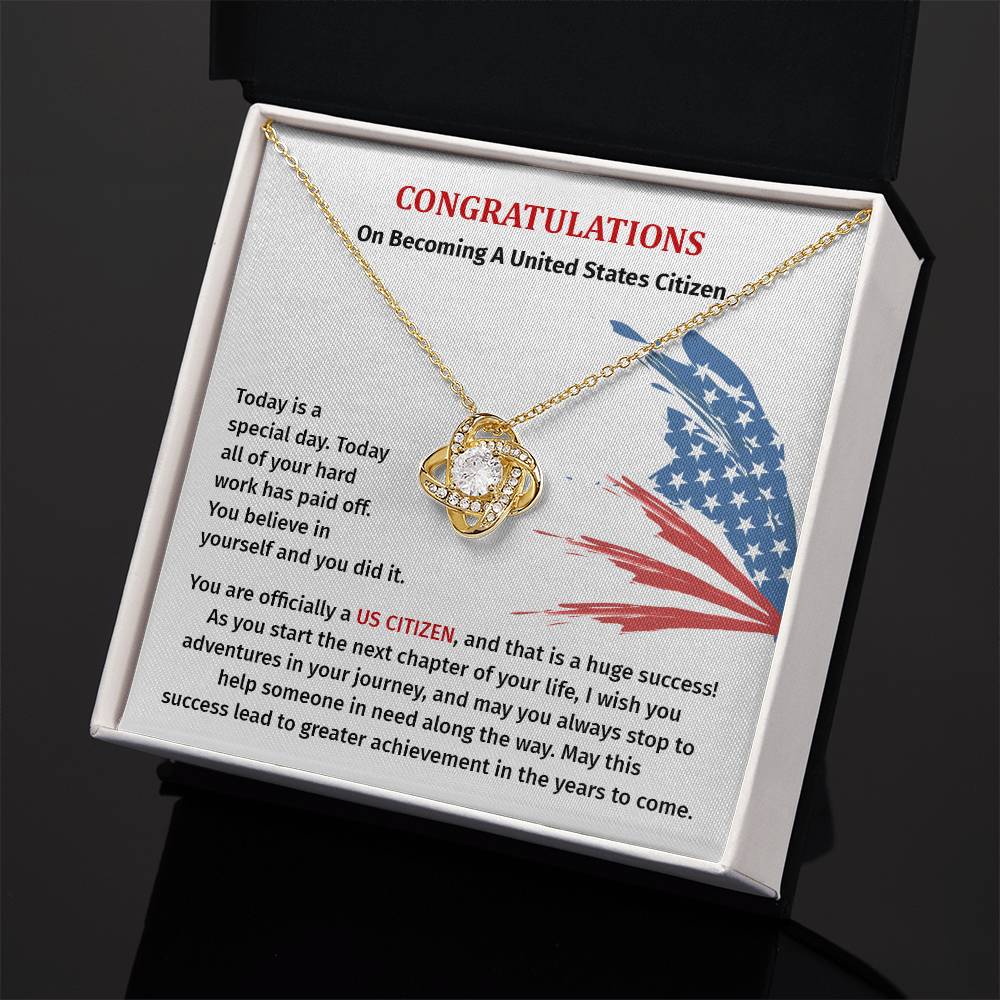 Congratulations Necklace For New U.s. Citizen Necklace For New U.s. Citizen Gift For U.s. Citizenship Success Jewelry For New U.s. Citizen Necklace For Bright And Hopeful Future Jewelry For Citizenship Celebration Gift For Citizenship Milestone