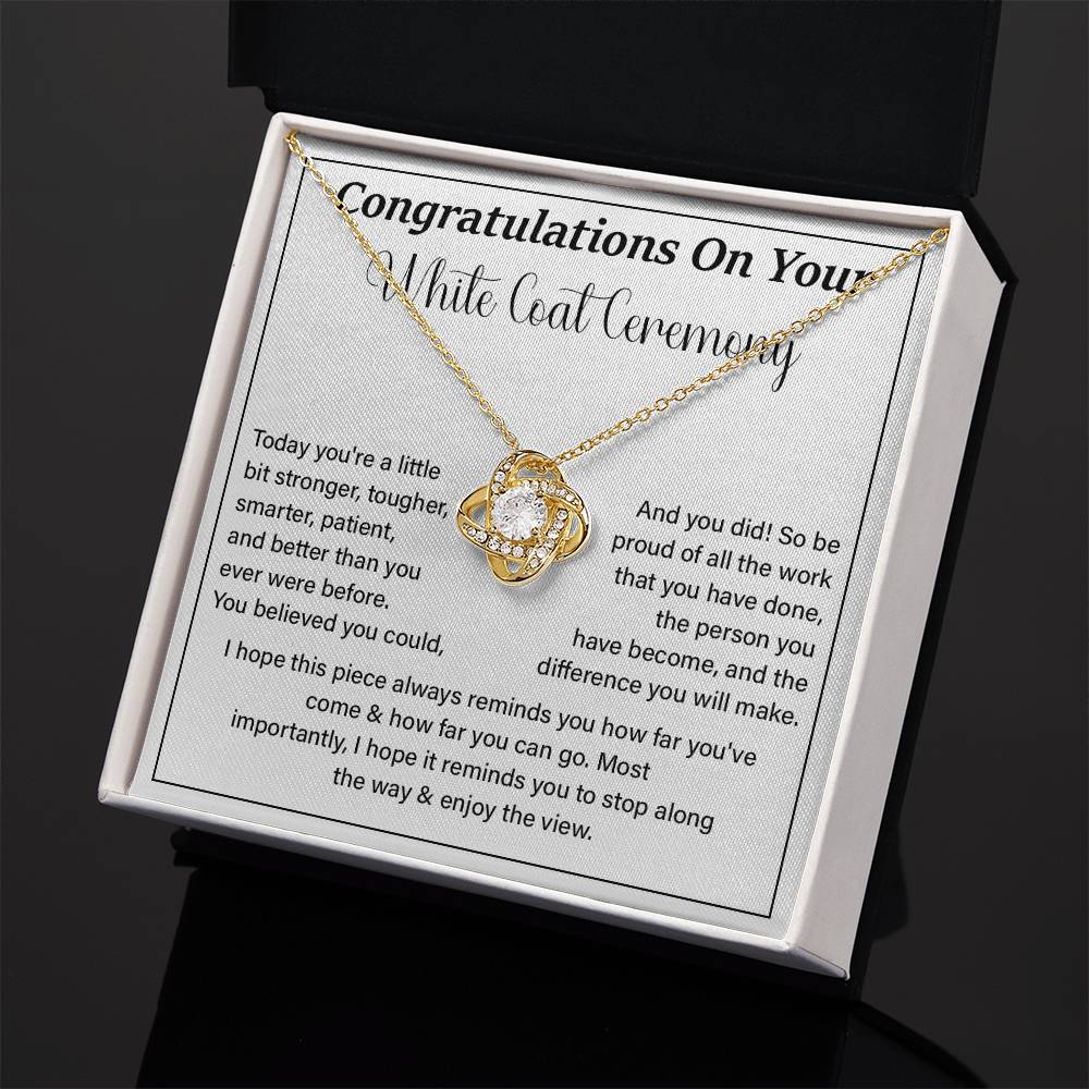 Congratulations On Your White Coat Ceremony Enjoy The View Necklace Best Wishes Necklace Personal Growth Jewelry  Motivational Jewelry Daily Inspiration Necklace Meaningful Gift For Graduates Congratulations Necklace