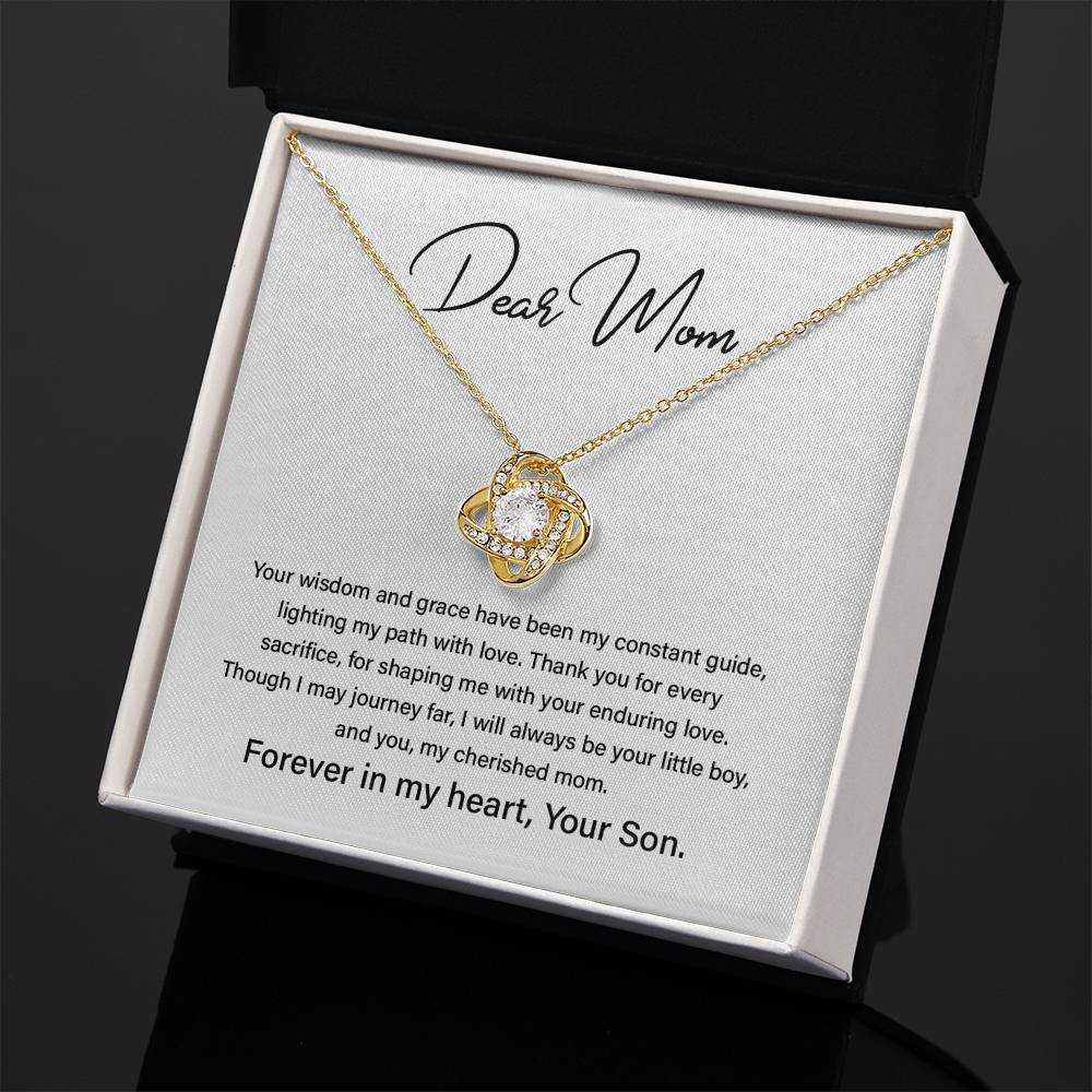 Dear Mom Mother’s Day Necklace For Cherished Mom Best Birthday Gift Thoughtful Anniversary Jewelry Unique Christmas Necklace Thoughtful Necklace With Message Card Just Because Necklace