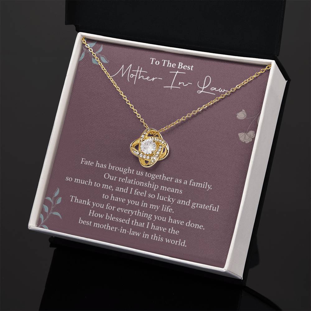 To The Best Mother-in-law Necklace Necklace For Thanking Mother-in-law Necklace For Mother-in-law On Wedding Day Necklace For Groom’s Mother Special Bond With Mother-in-law Necklace Sentimental Keepsake For Mother-in-law Best Mother-in-law Necklace Gift