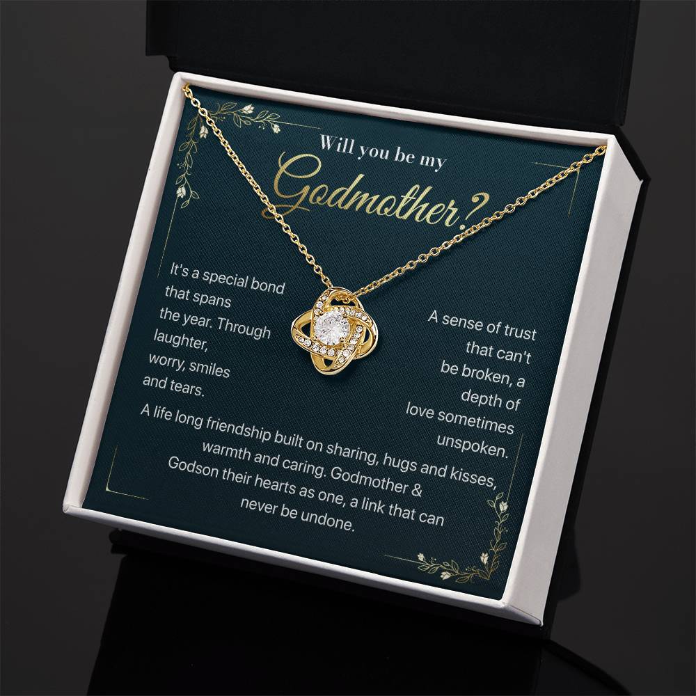 Will you be my Godmother Endless Support Necklace Bright Future Necklace Faithful Godmother Jewelry Strength In Unity Necklace Empowering Presence Jewelry Enduring Bond Necklace Emotional Support Pendant Inspirational Connection Jewelry