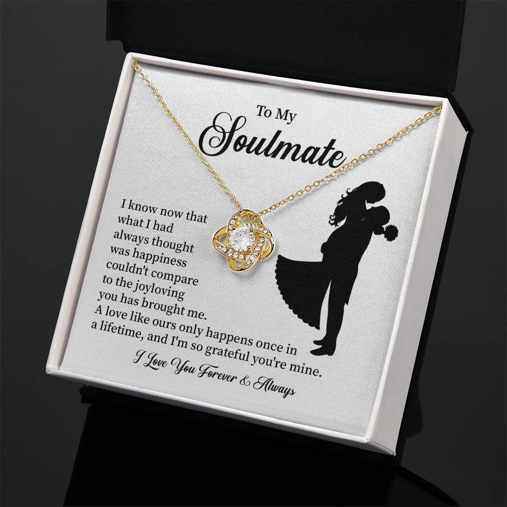 Soulmate Necklace – Gift for Wife or Girlfriend with Romantic Message