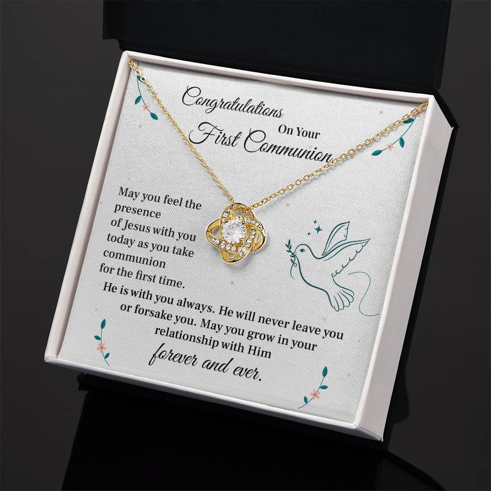 First Communion Gift Necklace for Girls