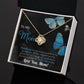 To My Mom Necklace Gift, Special Mother's Gifts, Mom Birthday Gift, Mother's Gift For Mom From Daughter And Son, 925 Silver Necklace Love Knot Necklace With Meaningful Message Card And Box.