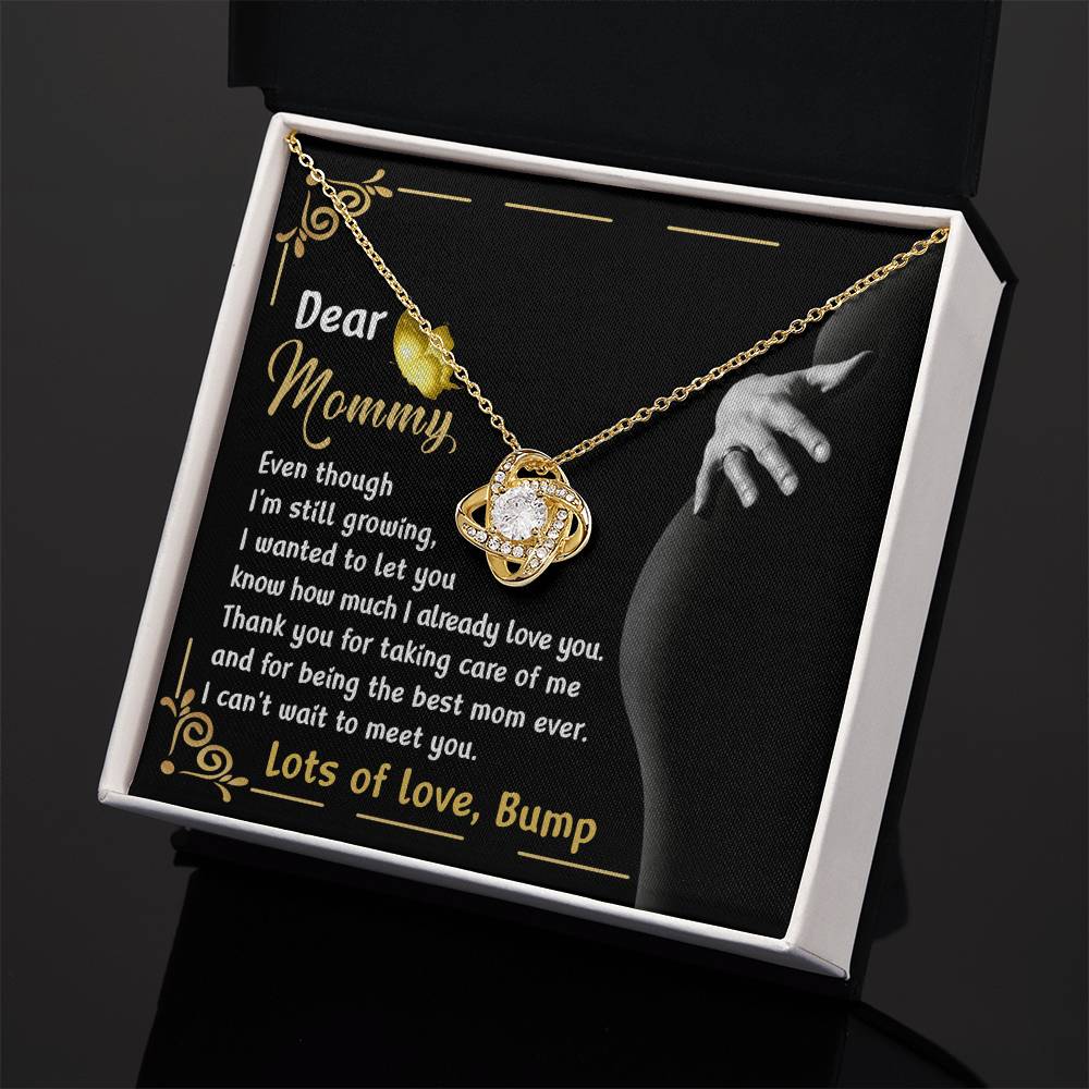 Dear Mommy Necklace Gift, Special Mother's Day Gifts, Birthday Gift, Jewelry Necklace For Mom, New Mommy Gift For First Mother's Day, Pregnancy Jewelry Necklace With A Meaningful Message Card And Box.