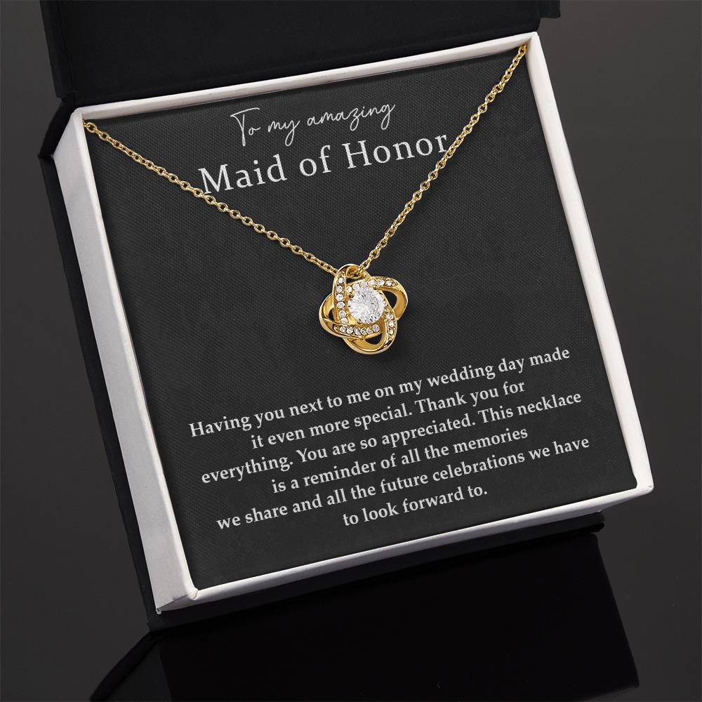 Wedding Day Necklace For Maid Of Honor Friendship Necklace For Maid Of Honor Jewelry Gift For Maid Of Honor Meaningful Gift For Maid Of Honor Emotional Gift For Maid Of Honor Special Gift For Maid Of Honor Necklace For Maid Of Honor Thank You Gift