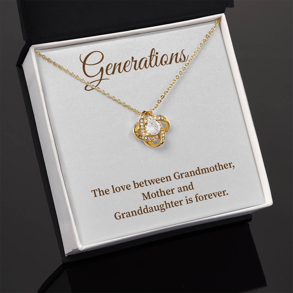 To Our Generations Generations necklace gift Heartfelt gift for family Grandmother mother granddaughter necklace Jewelry gift for mother Generational love jewelry Special gift for family members Sentimental keepsake for family