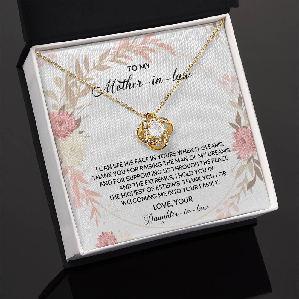 Daughter-in-Law to Mother-in-Law Necklace Gift