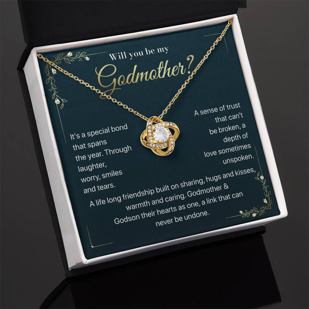 Will you be my Godmother Endless Support Necklace Bright Future Necklace Faithful Godmother Jewelry Strength In Unity Necklace Empowering Presence Jewelry Enduring Bond Necklace Emotional Support Pendant Inspirational Connection Jewelry