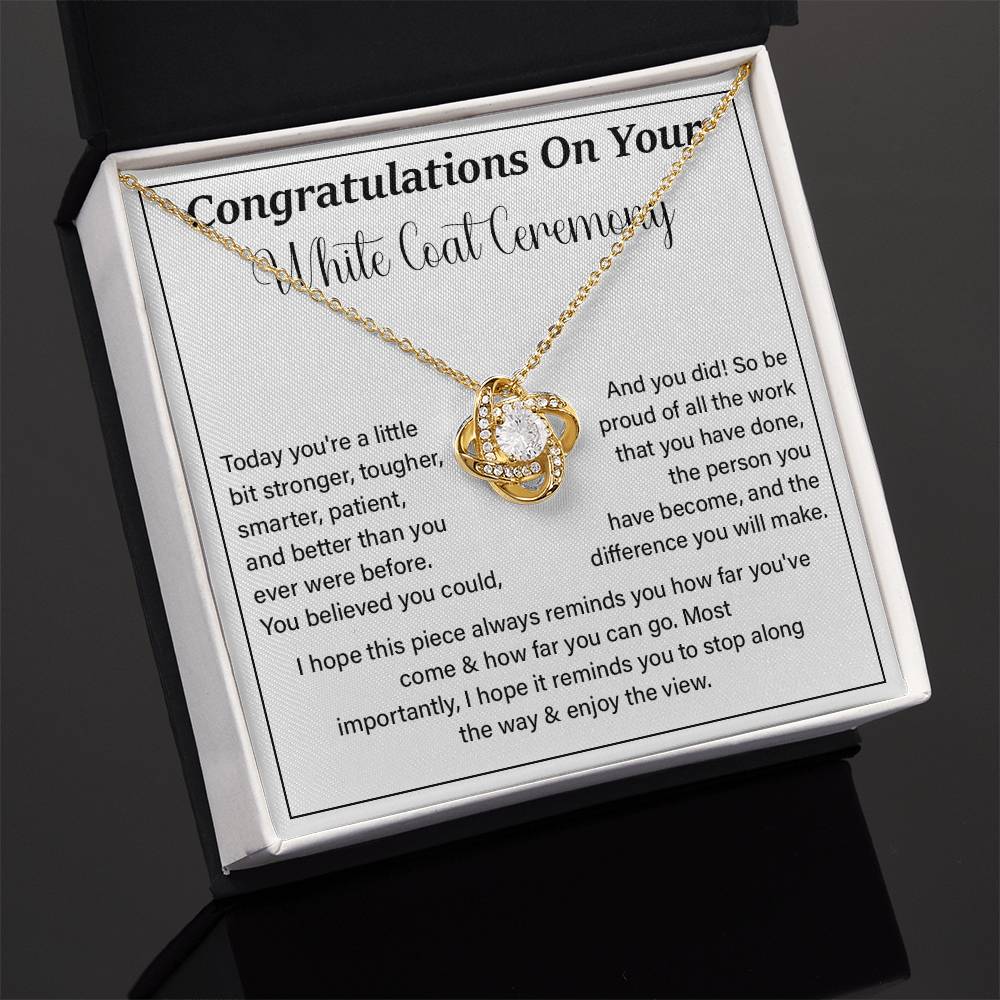 Congratulations On Your White Coat Ceremony Enjoy The View Necklace Best Wishes Necklace Personal Growth Jewelry  Motivational Jewelry Daily Inspiration Necklace Meaningful Gift For Graduates Congratulations Necklace