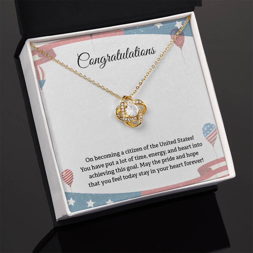 Congratulations Necklace For New U.s. Citizen Necklace For New U.s. Citizen Gift For New American Citizen Necklace With Citizenship Message U.s. Citizenship Celebration Gift Gift For New U.s. Patriot Jewelry For New U.s. Citizen Gift For Citizenship