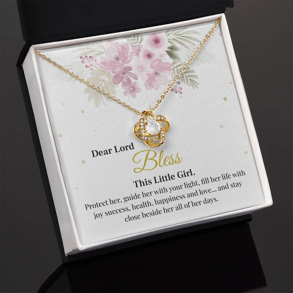 Dear Lord Bless This Little Girl, Blessing Pendant For Little One Heartfelt Necklace For A Young Heart Protective Jewelry For A Child’s Journey Thank You Gift For A Cherished Child To Bless And Protect Jewelry Sentimental Pendant With Blessings