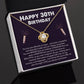 30th Birthday Gift Necklace for Her – Message Card & Gift Box