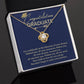 Graduation Necklace Gift For Women With Message Card