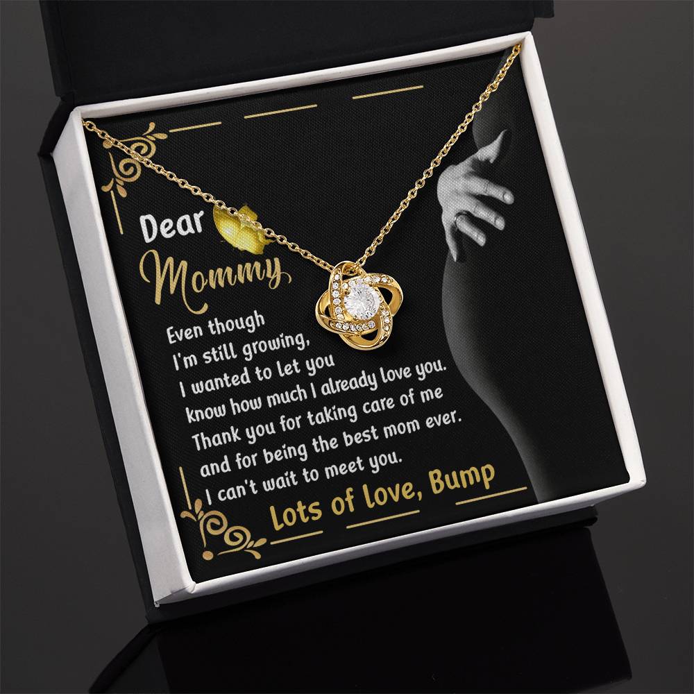 Dear Mommy Necklace Gift, Special Mother's Day Gifts, Birthday Gift, Jewelry Necklace For Mom, New Mommy Gift For First Mother's Day, Pregnancy Jewelry Necklace With A Meaningful Message Card And Box.